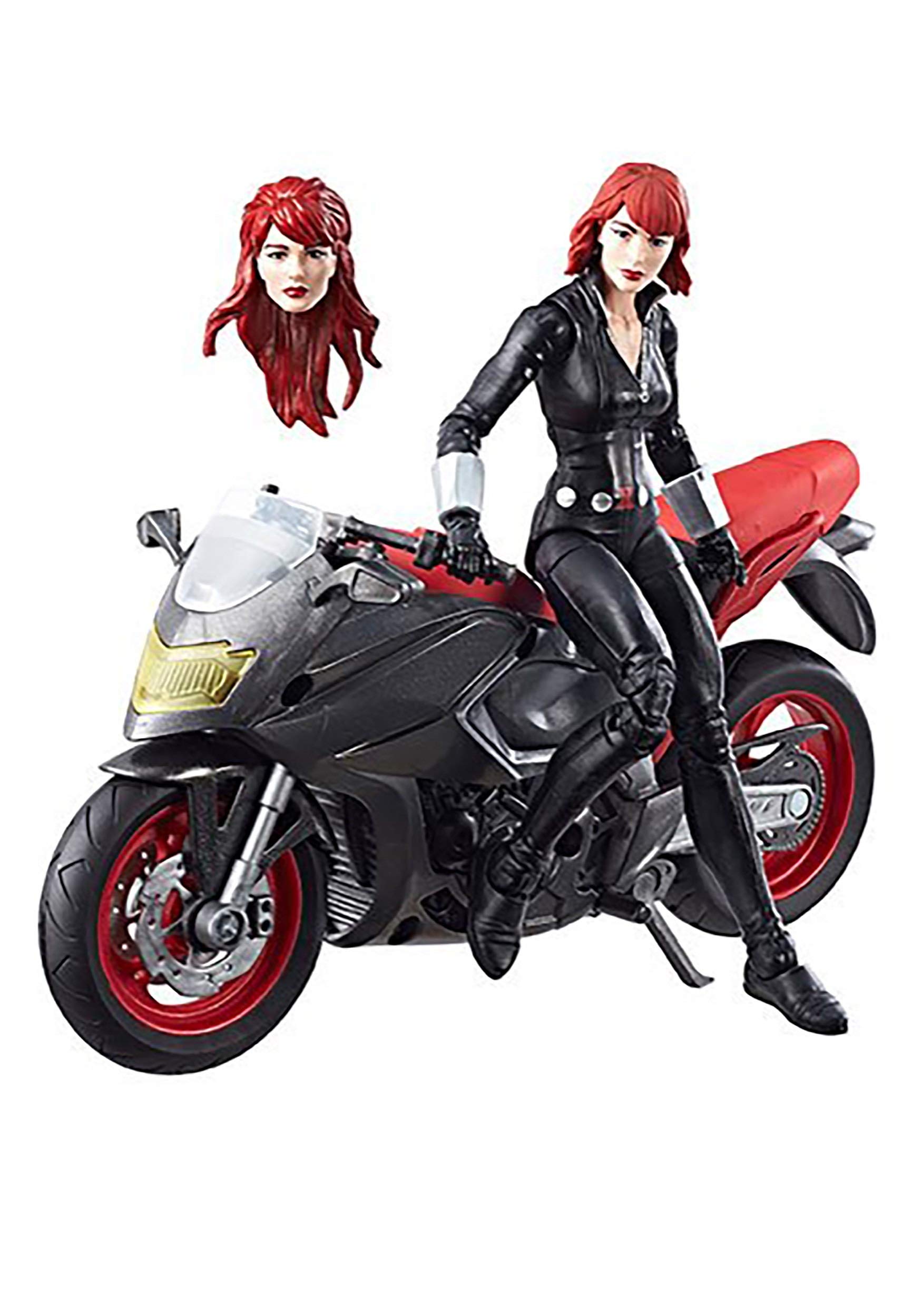 Boneco De Ação Marvel Legends Series Black Widow Com Motocicleta
