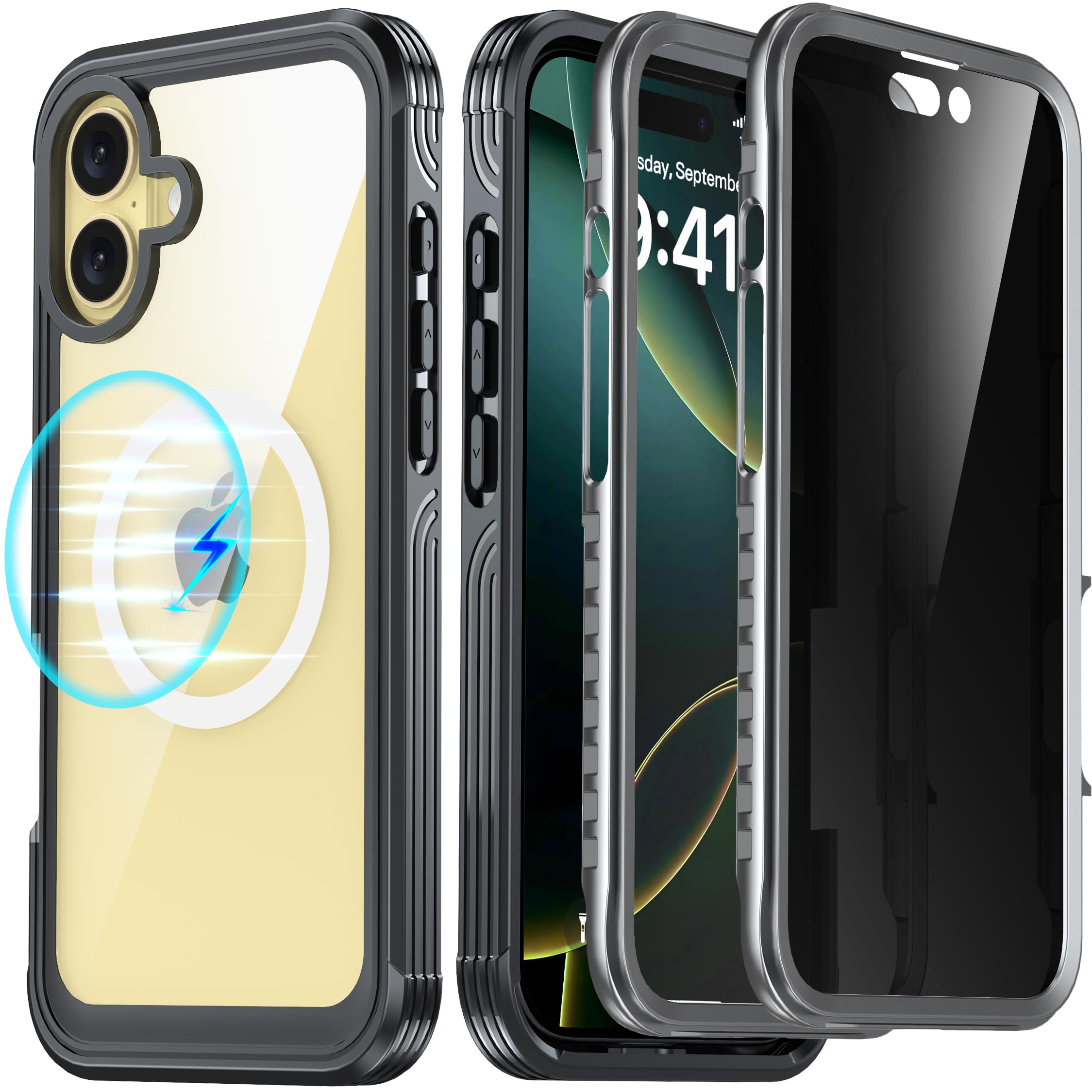 Capa De Telefone Amilifecases Para Iphone 16 Plus Com Protetor De Tela