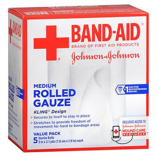 Gaze Enrolada Band-aid Média 5 Cada Da Aveeno (pacote Com 2)