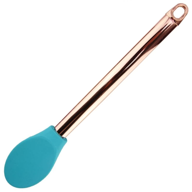 Colher de Silicone Cabo Rose Gold Inox 25X4,6cm