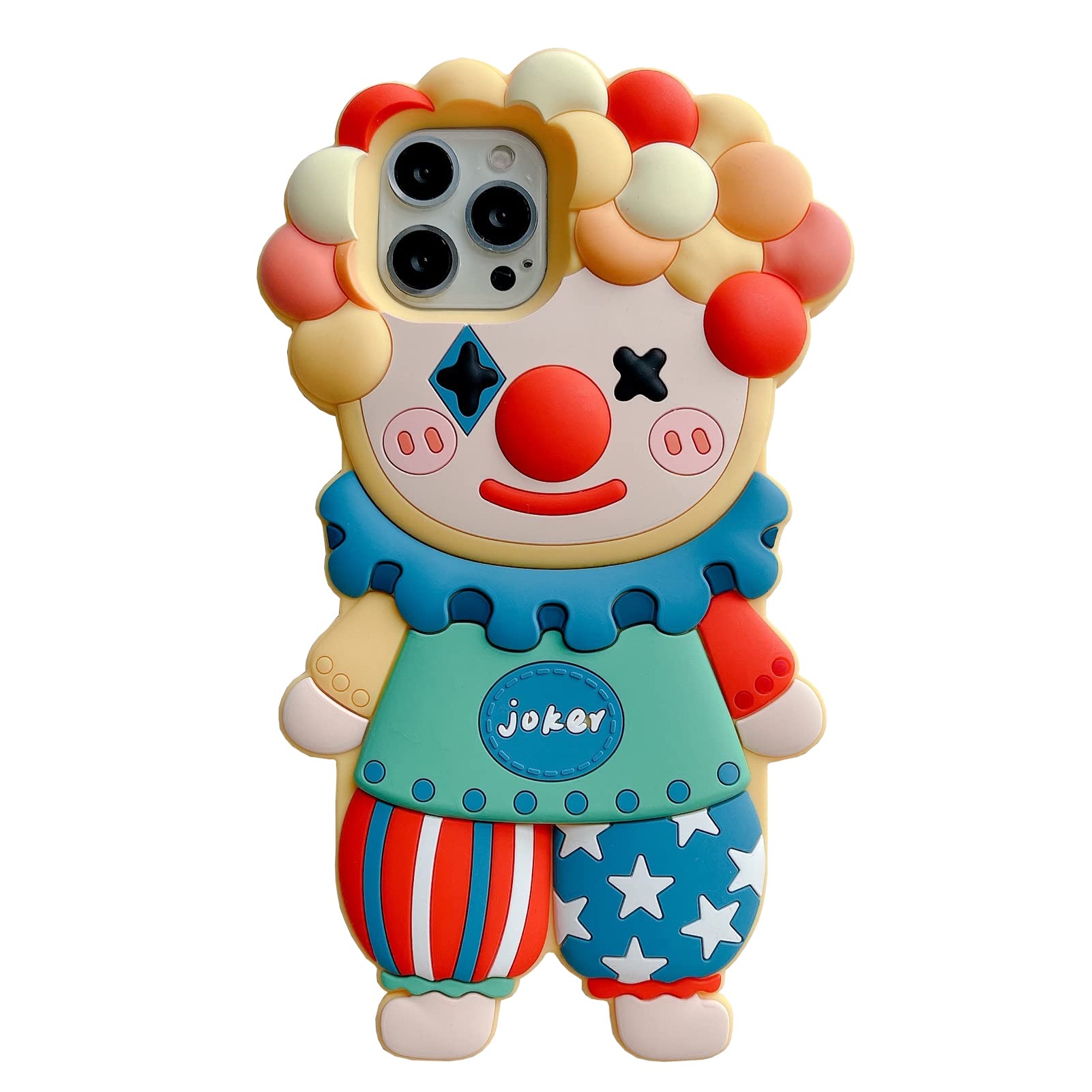 Capa De Celular Yakvook Para Iphone 16 Pro Max Kawaii Clown 3d