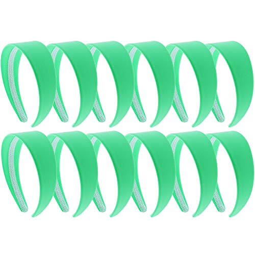 Neon Verde 2 Polegadas De Couro Largo Como Headband Faixa De Cabelo - S