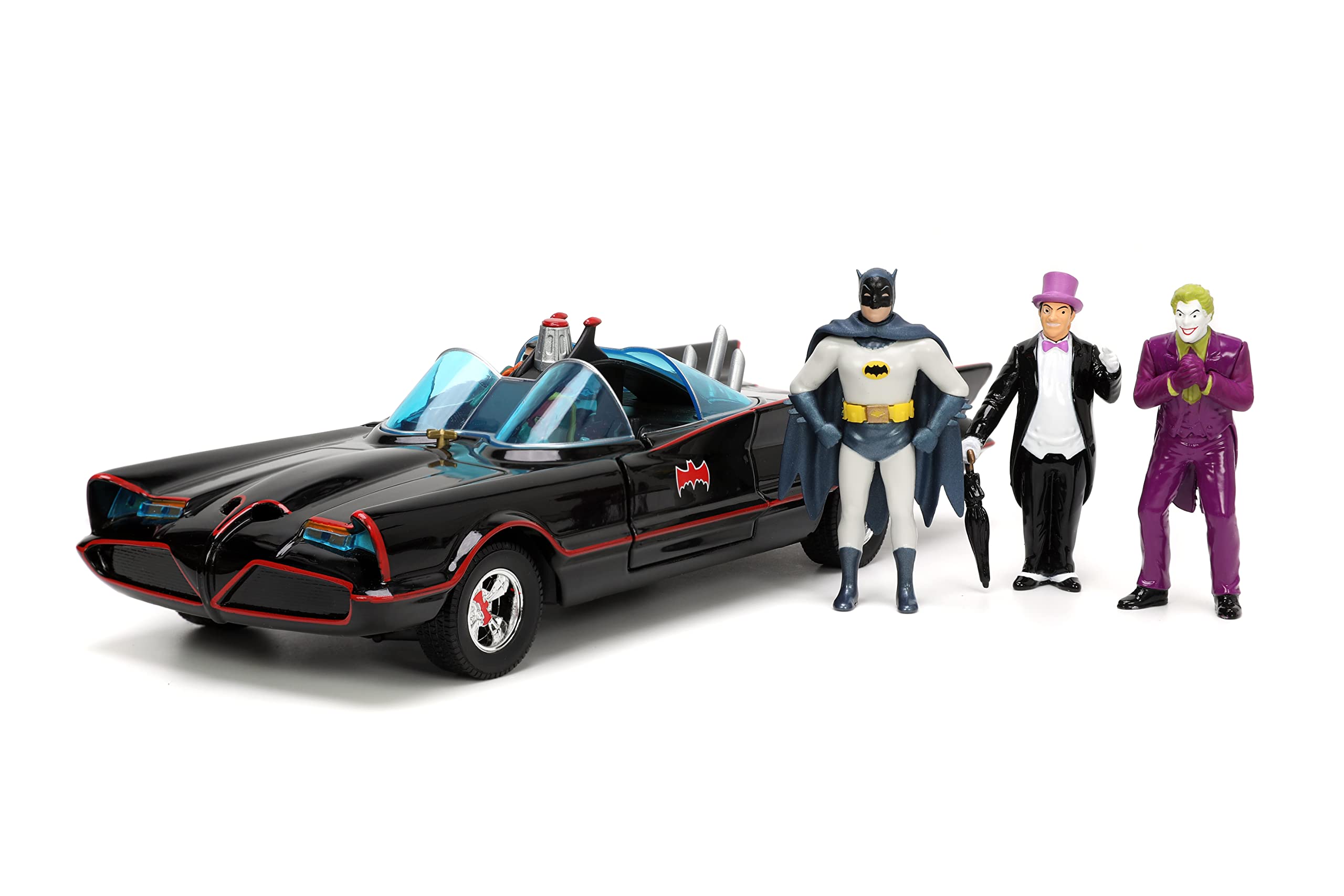 Carro De Brinquedo Jada Toys Dc Comics 1:24 Classic Tv Batman Batmobile