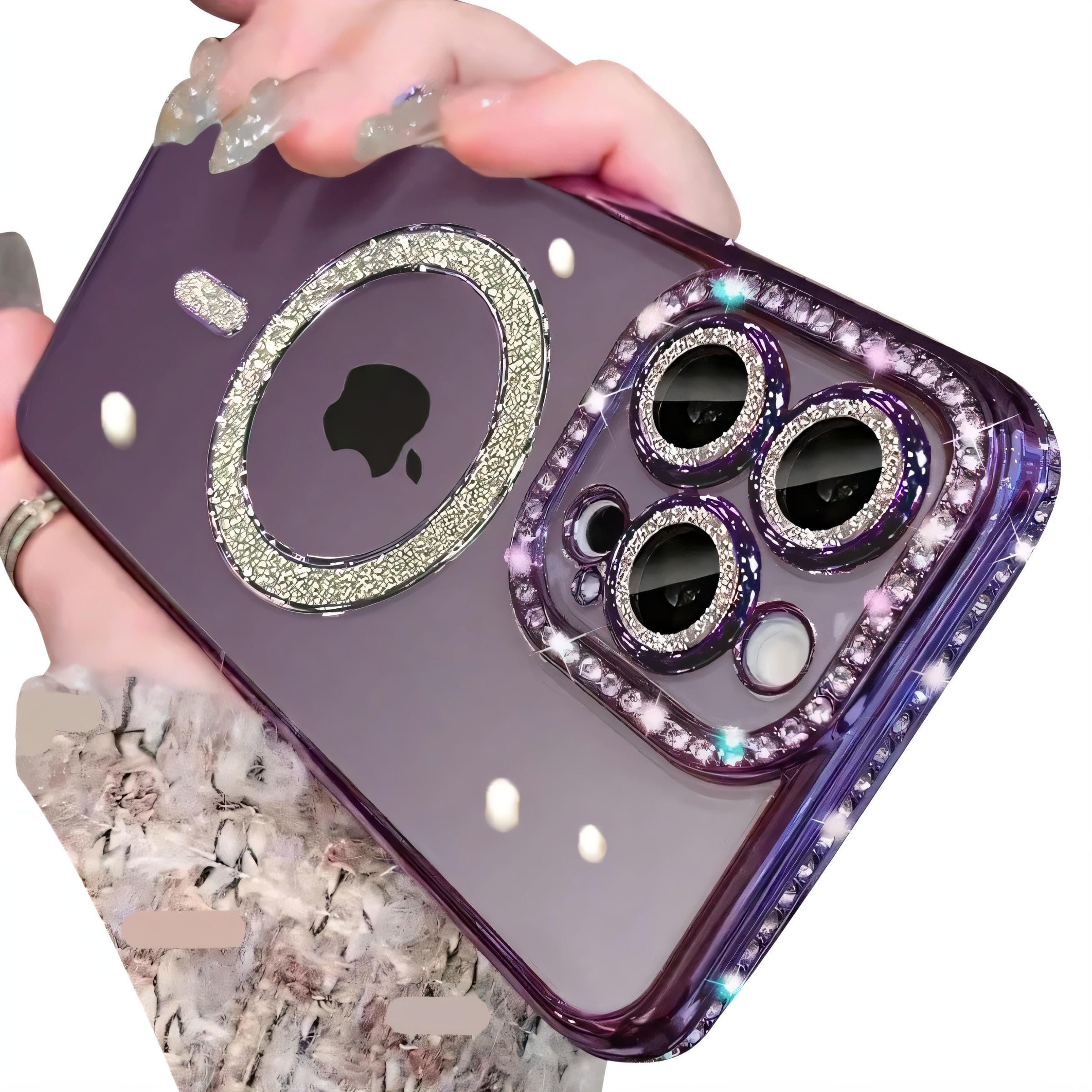 Capa De Telefone Doulings Magnetic Series Para Iphone 16 Plus Roxa