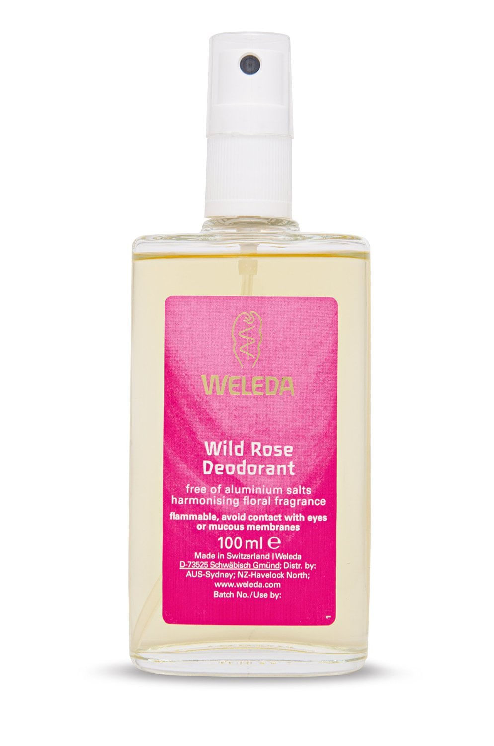 Desodorante Weleda Wildrose 100ml X 3 Pacotes