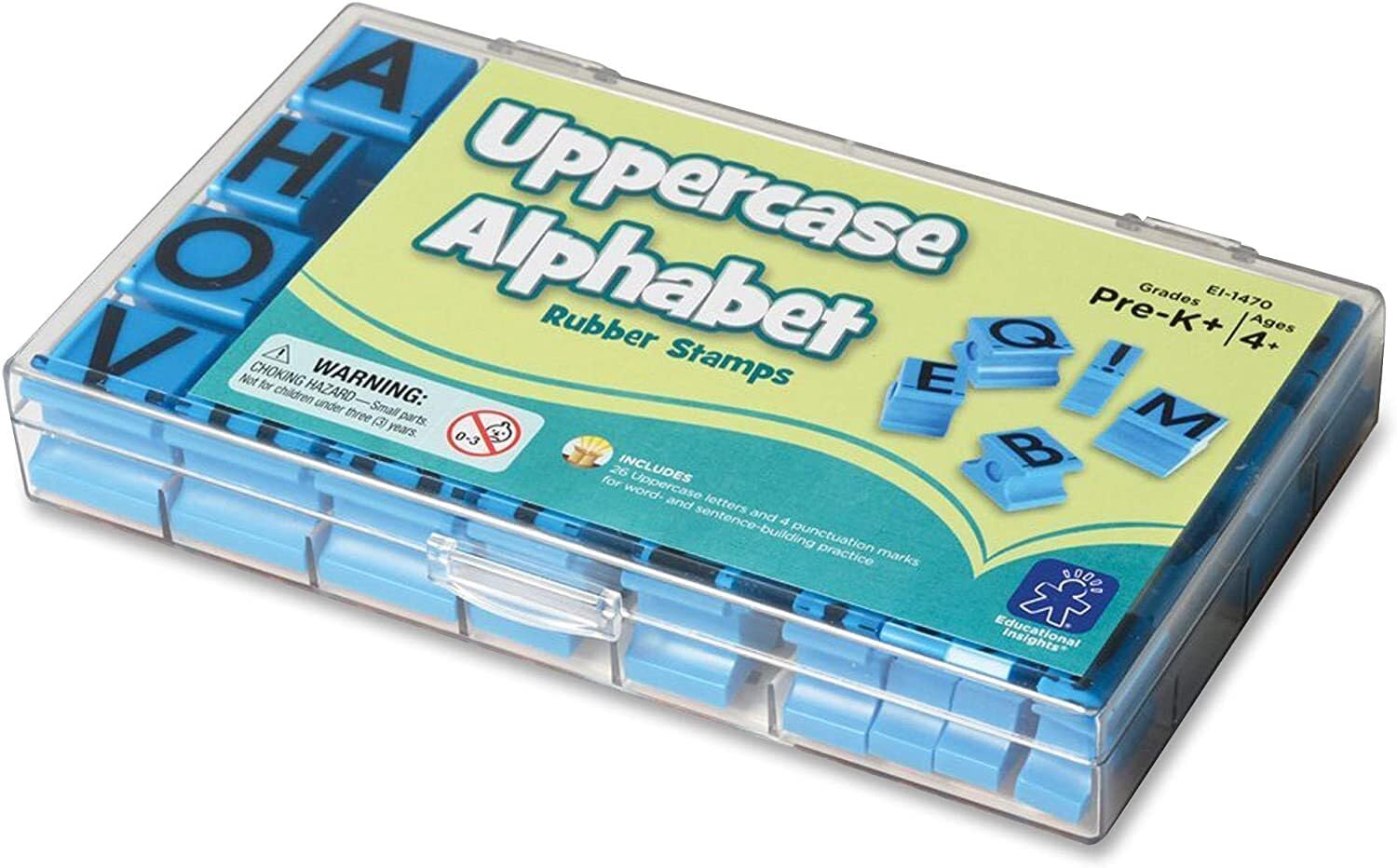 Carimbos De Borracha Educational Insights Alphabet Uppercase 5/8