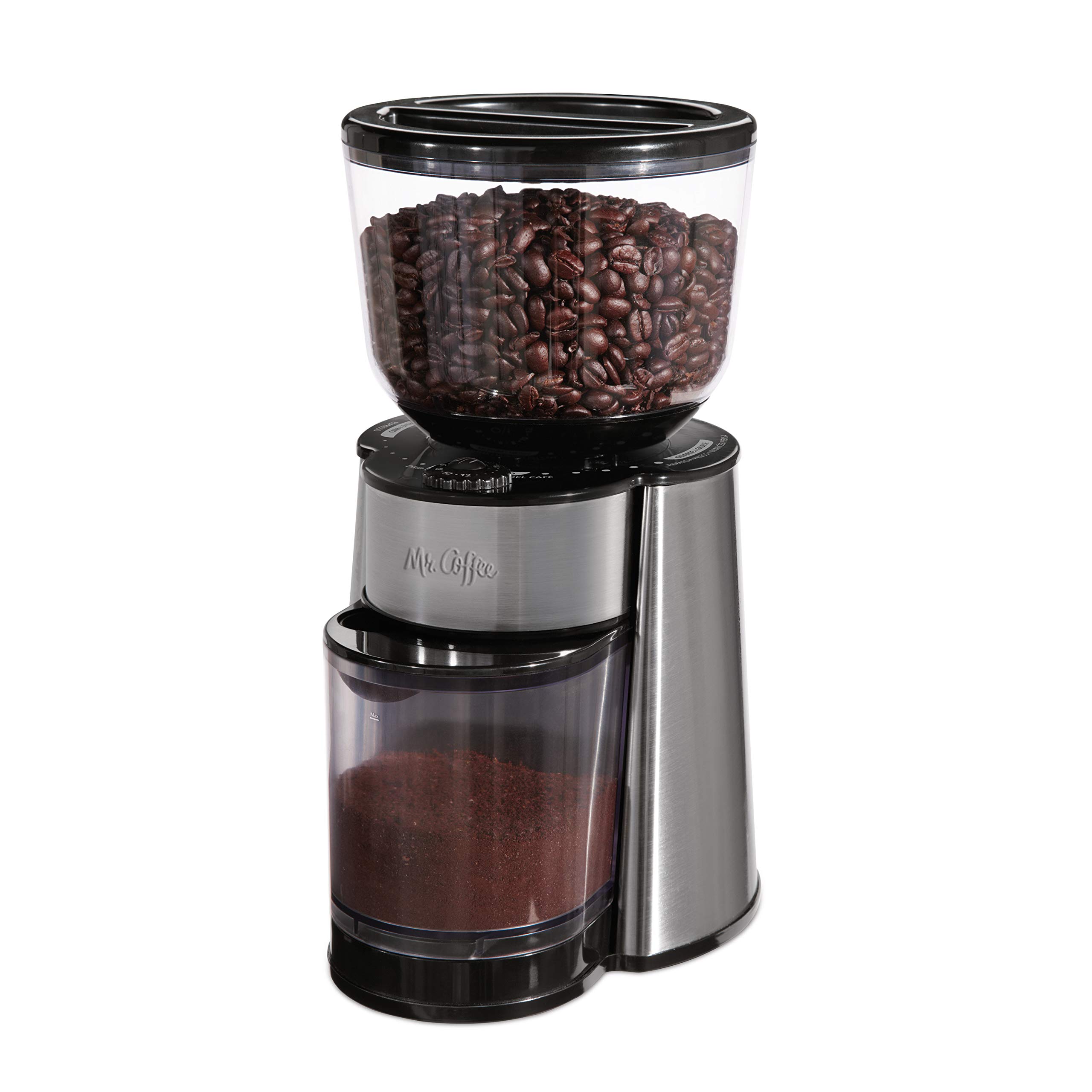 Moedor De Café Mr. Coffee Automatic Burr Mill Silver 18 Grinders