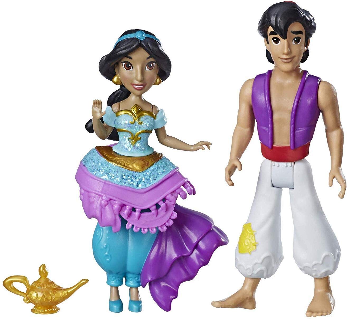 Bonecas Disney Princess Jasmine E Aladdin Com Clipes Reais Fashion