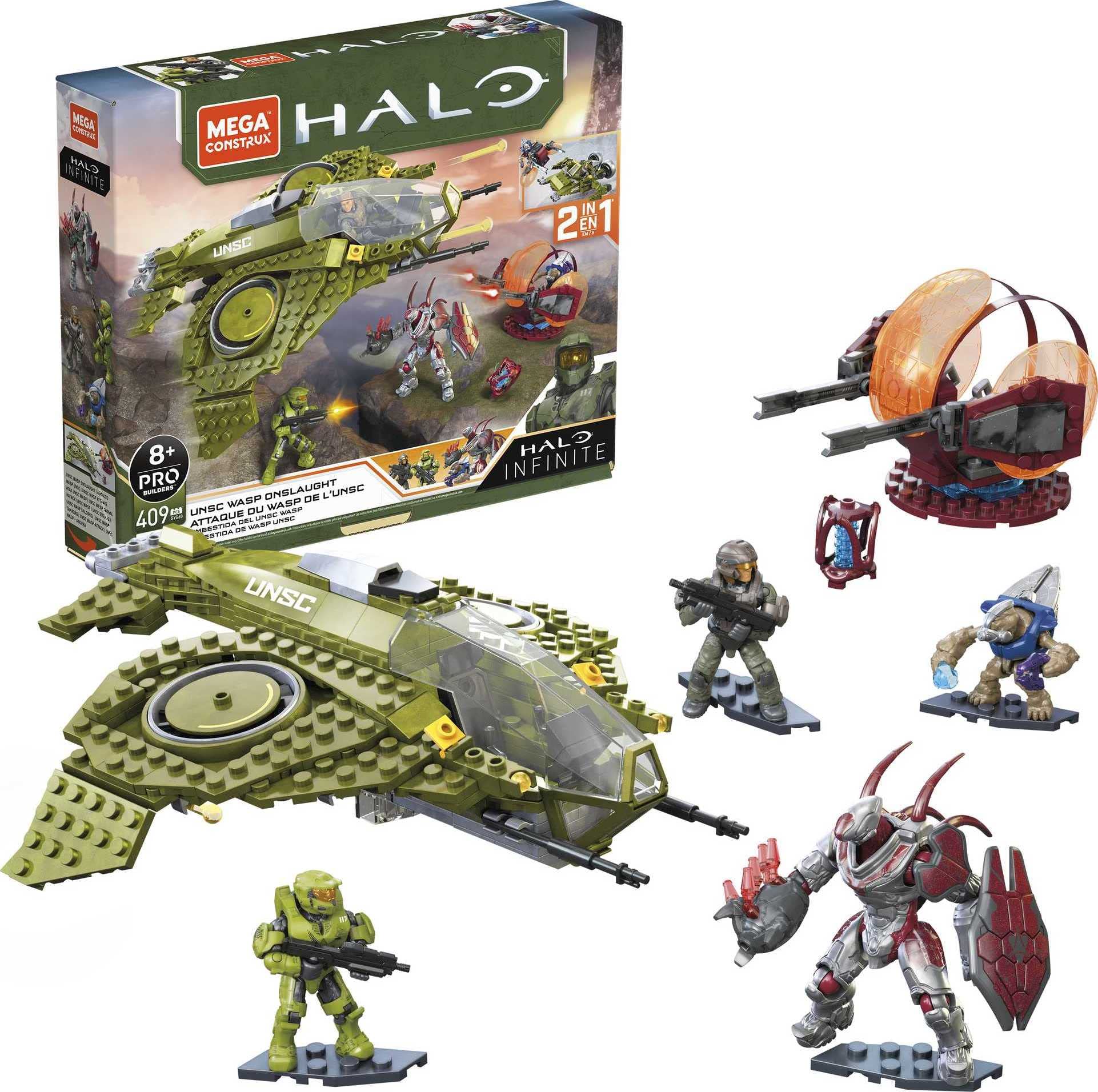 Conjunto De Construção De Veículos De Brinquedo Mega Halo In
