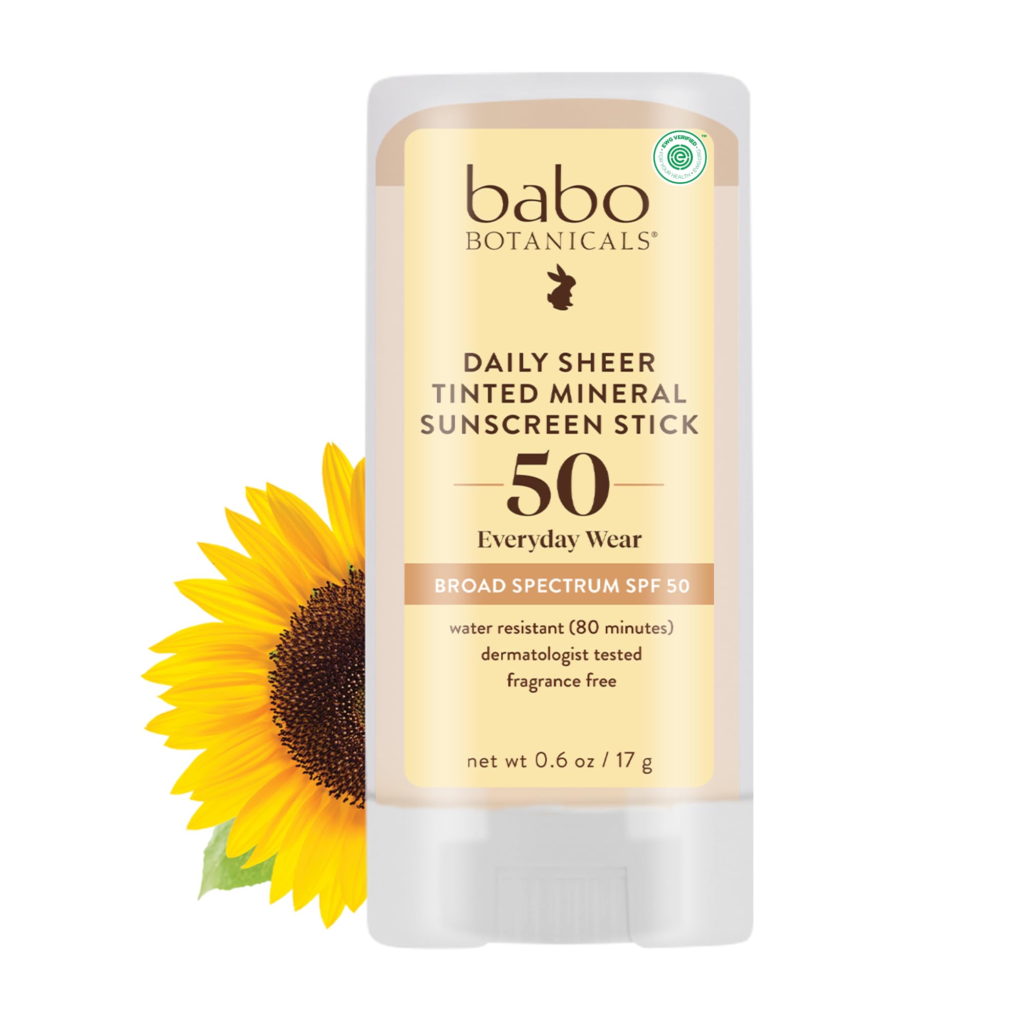 Protetor Solar Em Bastão Babo Botanicals Daily Sheer Mineral Spf50