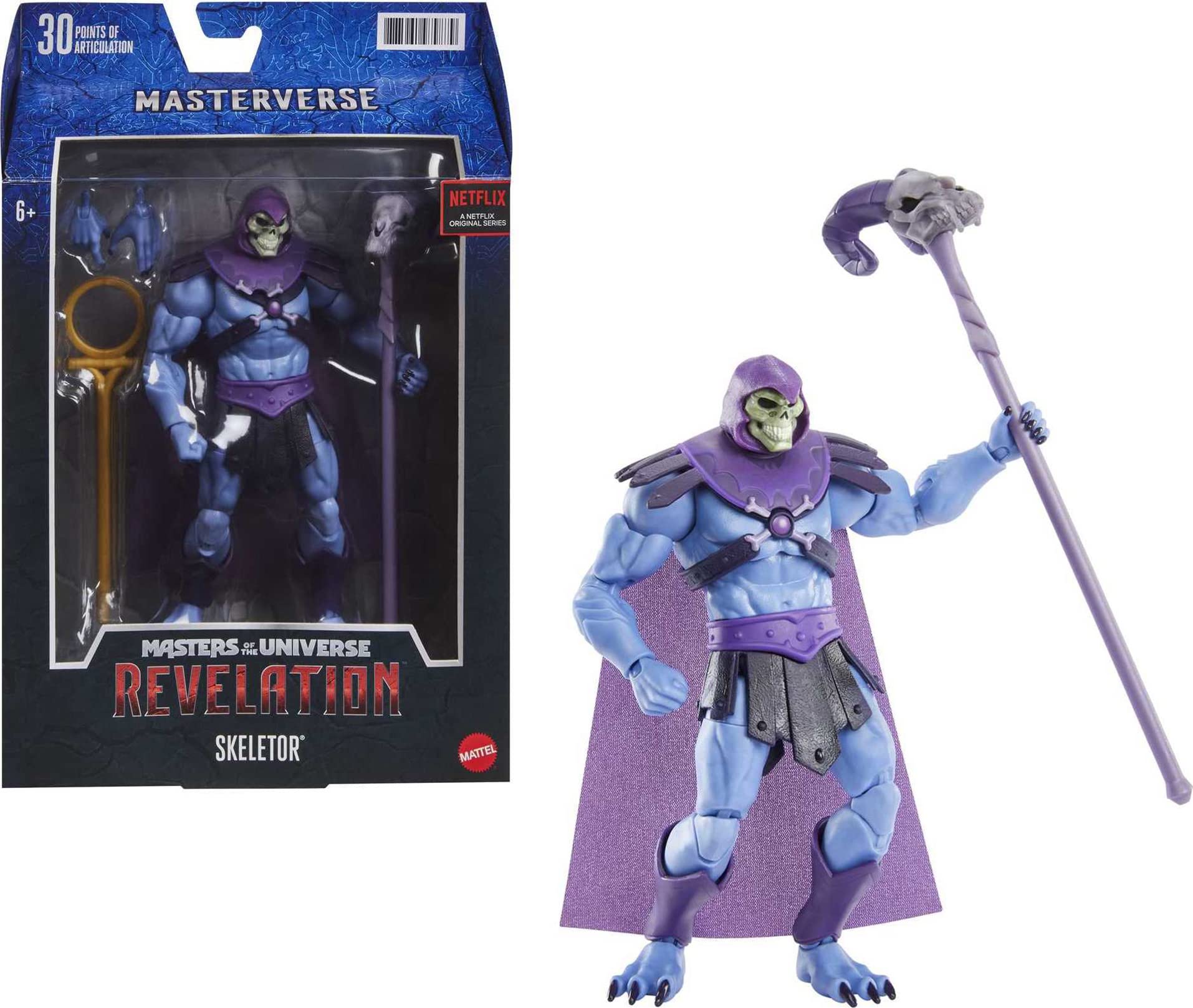 Boneco De Ação Masters Of The Universe Masterverse Skeletor