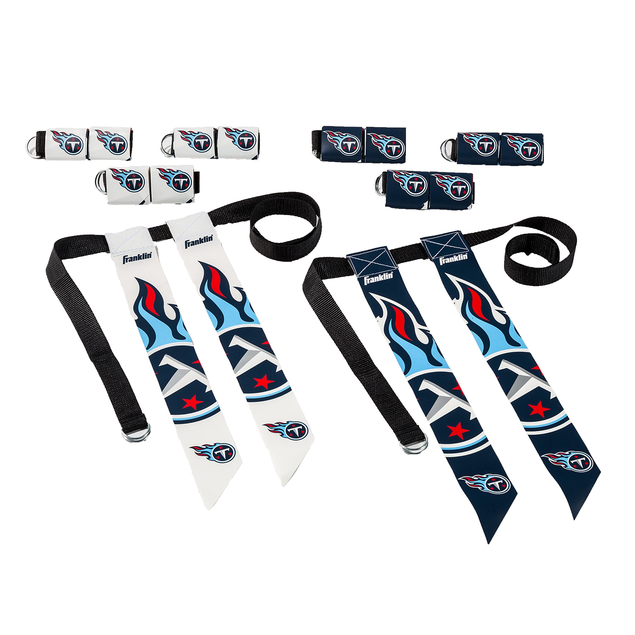 Conjunto De Futebol Com Bandeira Franklin Sports Nfl Tennessee Titans