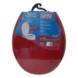 Assento Sanitário Almofadado Astra Convencional Vermelho