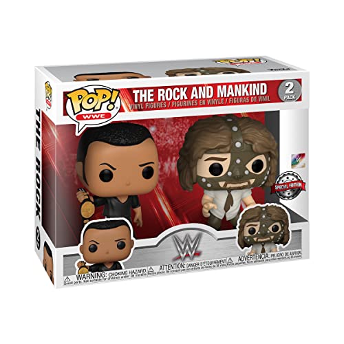 Funko Pop! Wwe The Rock Vs. Mankind (2 Pack) - Walmart Ex