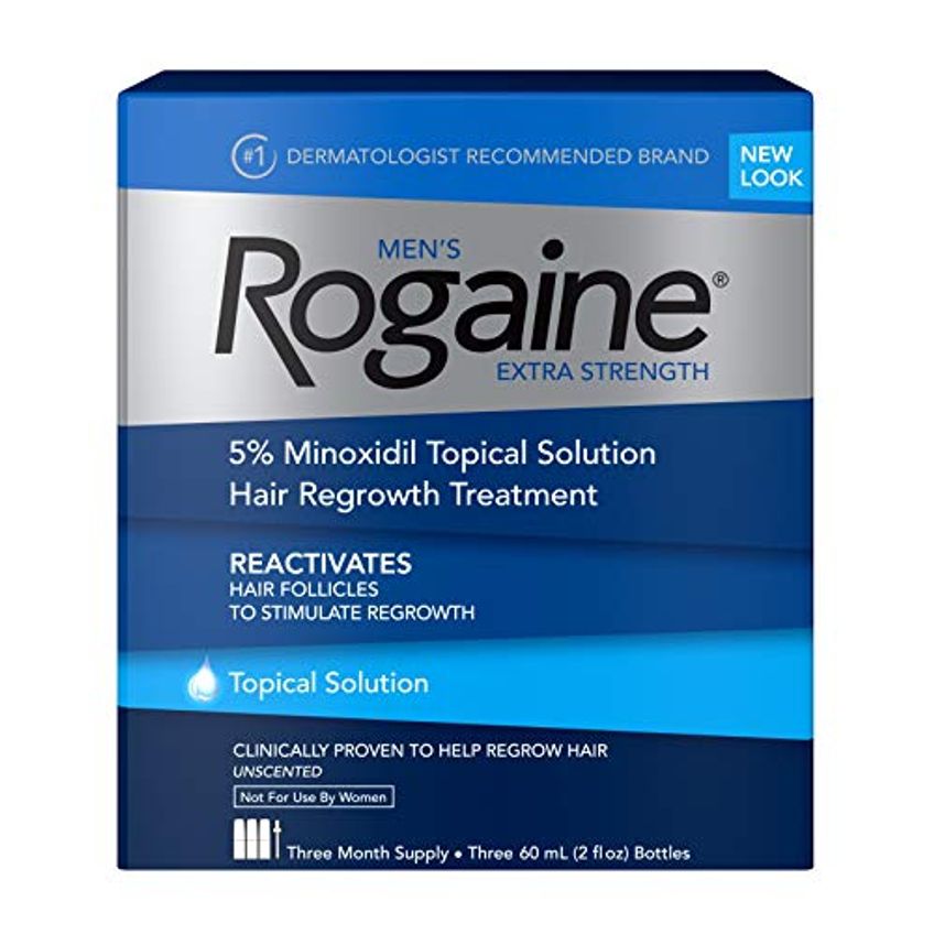 Rogaine Solução 5% Forte Queda Cabelo 3m Inodoro 56ml Pacote 3 - imagem 3