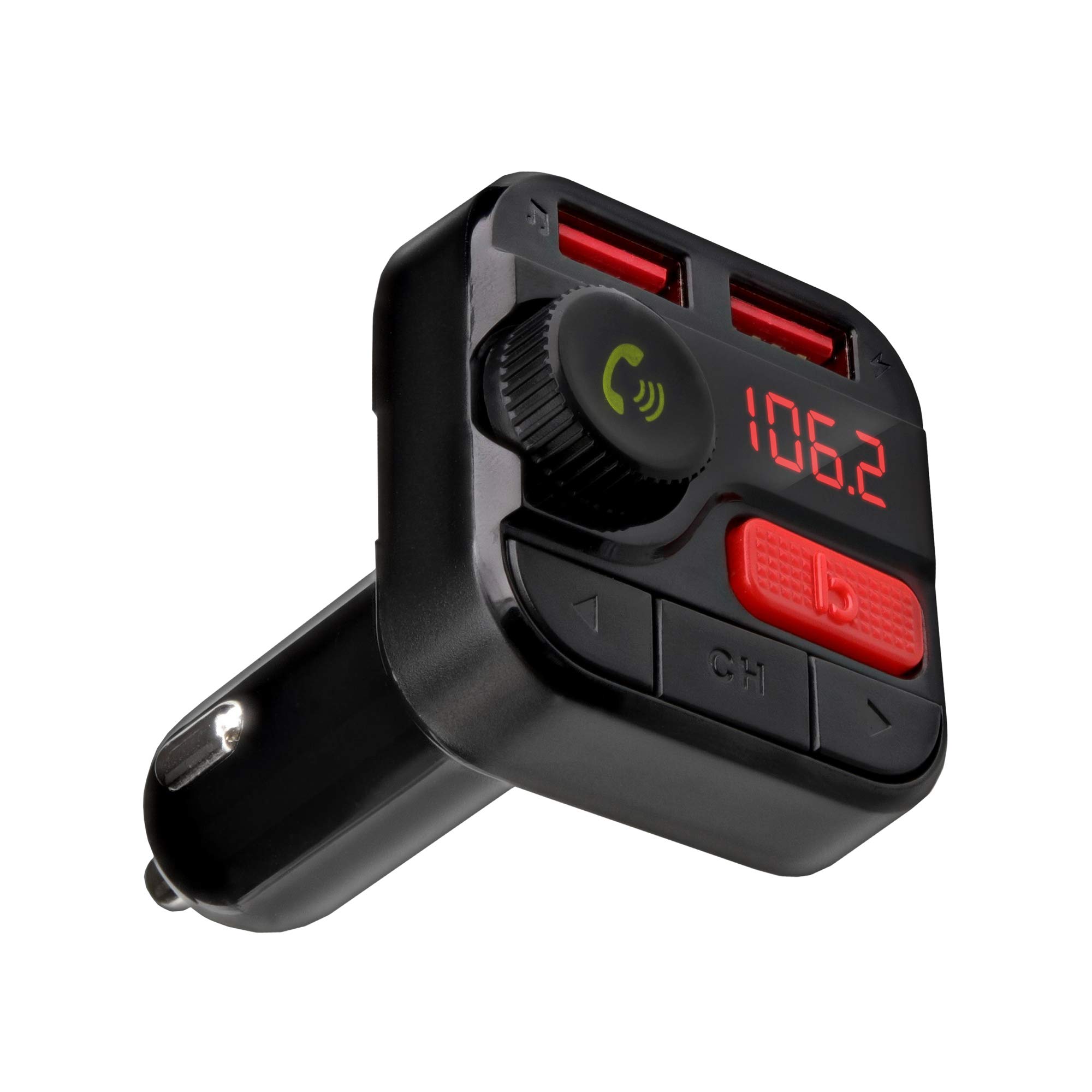 Transmissor Fm Bluetooth Monster Com Portas De Carregador Usb De 3,4 A