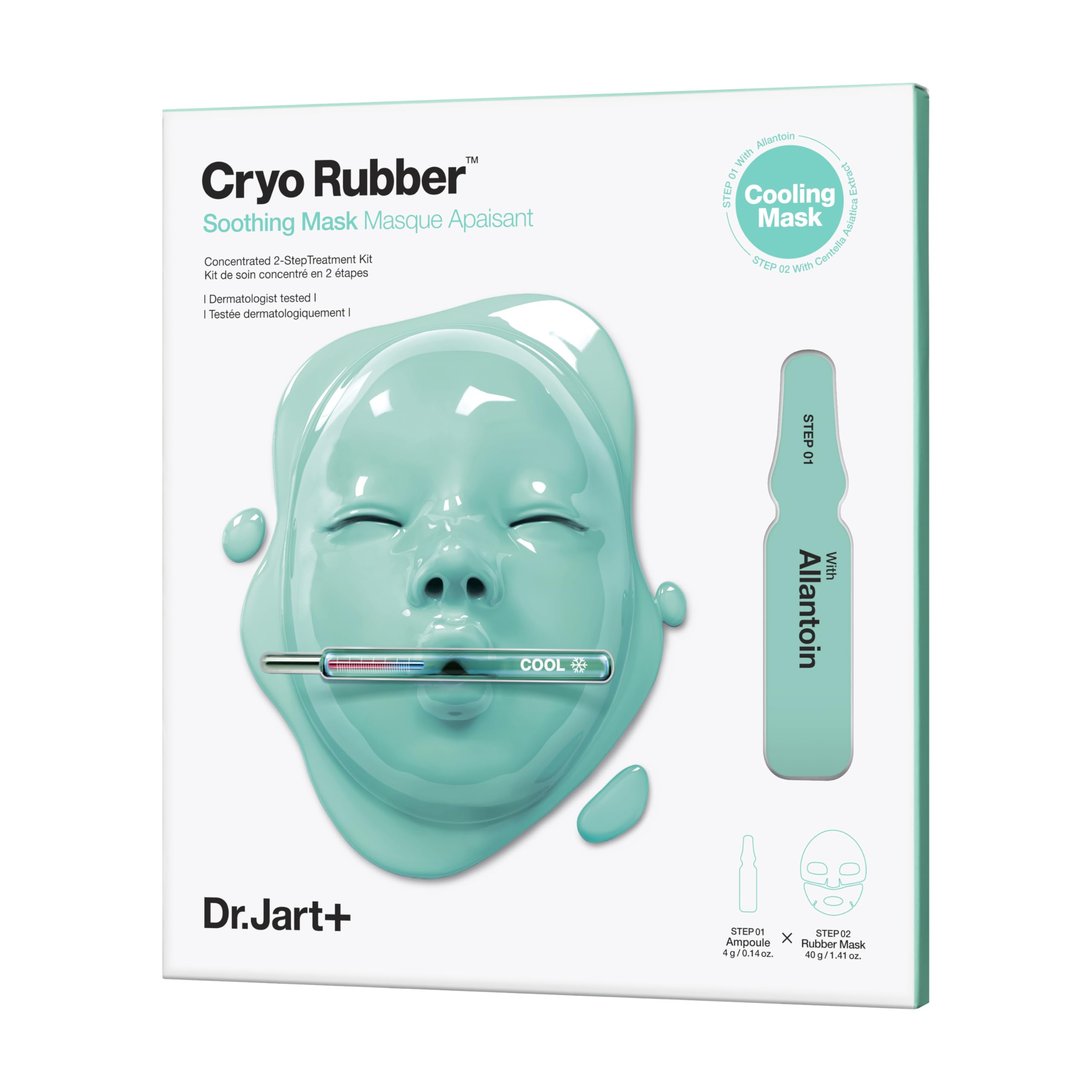 Máscara Facial Dr.jart+ Cryo Rubber Soothing 40ml Para Cuidados Com A Pele Coreanos