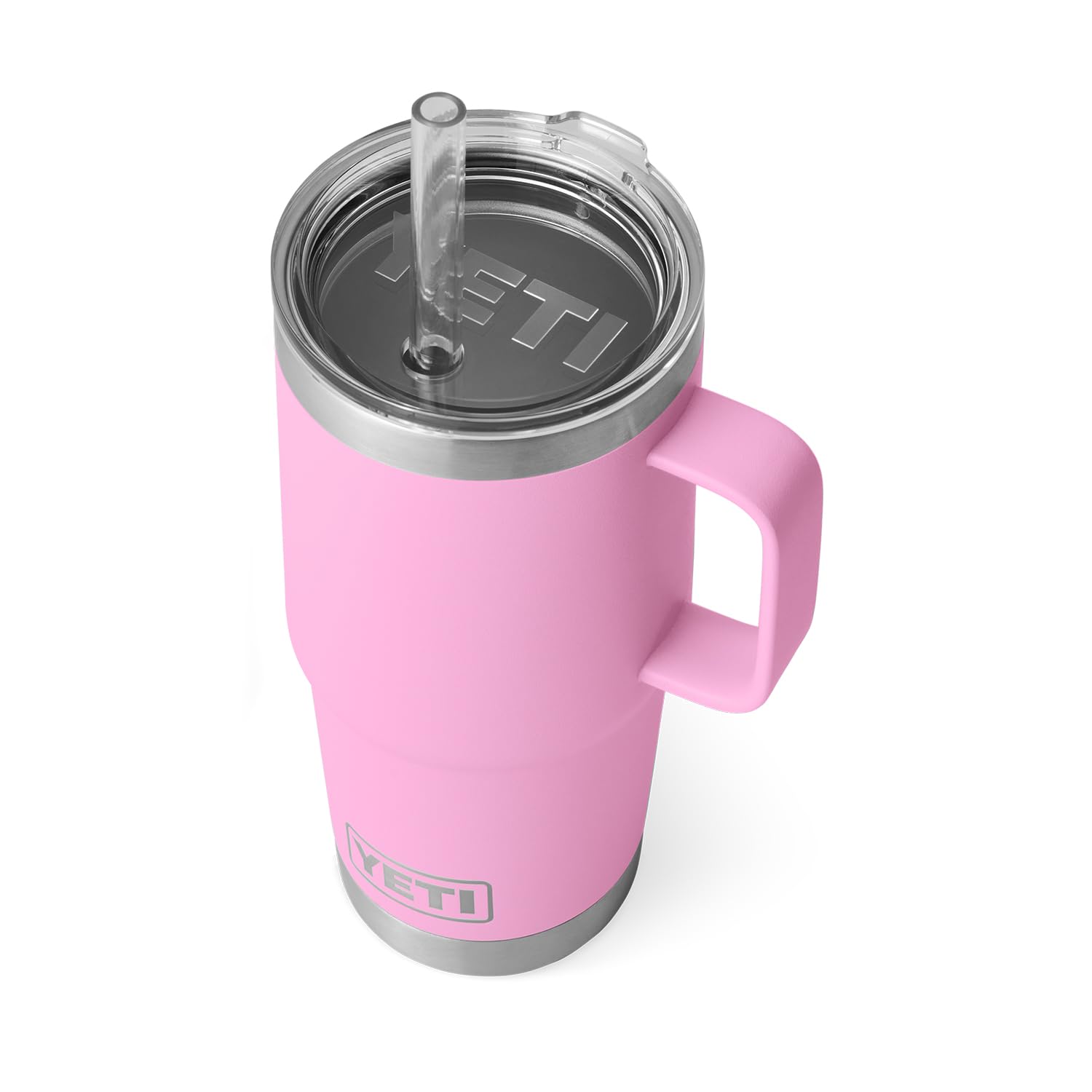 Caneca Yeti Rambler 750 Ml Com Tampa De Palha Em Aço Isolado A Vácuo