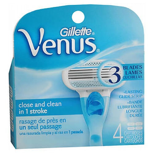 Cartuchos De Barbear Gillette Venus 4 Cada Da Gillette (pacote Com 2)