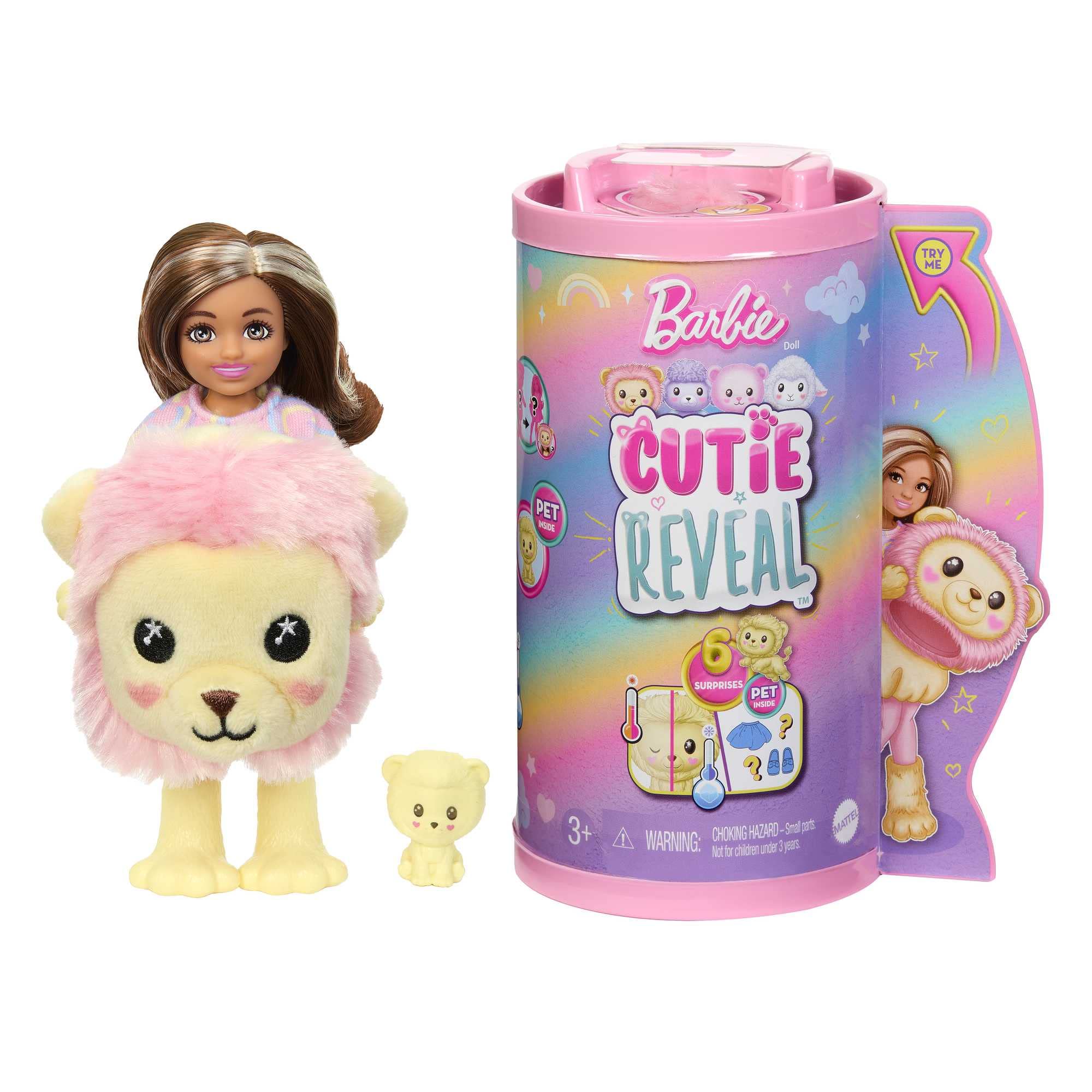 Brinquedo Barbie Chelsea Cutie Reveal Com 6 Surpresas, Morena