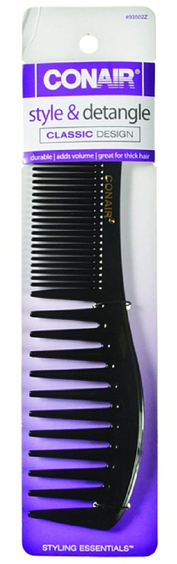 Comb Conair Styling Essentials Wide-tooth Lift, Pacote Com 6