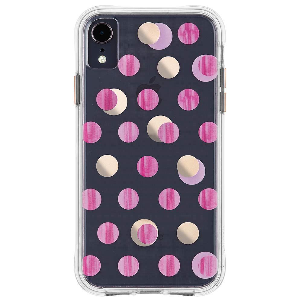 Capa De Telefone Case-mate Iphone Xr Wallpapers Pink Metallic Dot