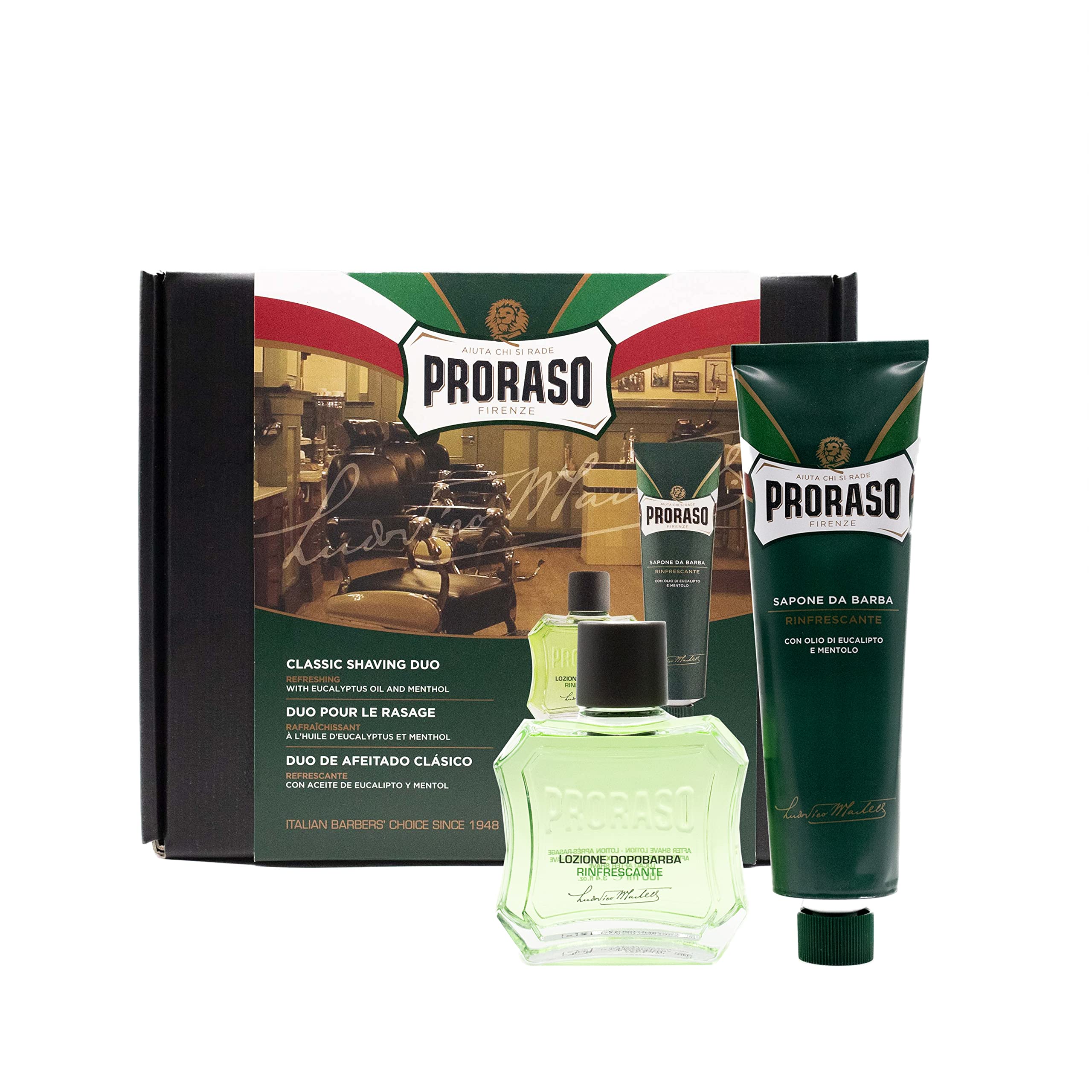 Kit De Barbear Proraso Classic Com Creme De Barbear E Pós-barba