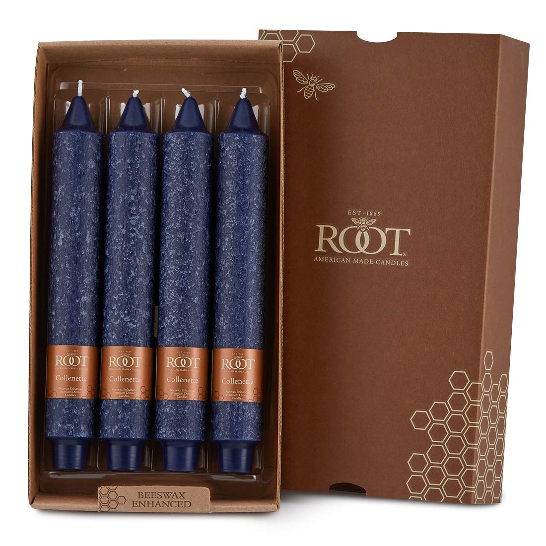 Velas De Jantar Root Candles Timberline Collenette 9 Polegadas E 4 Unidades