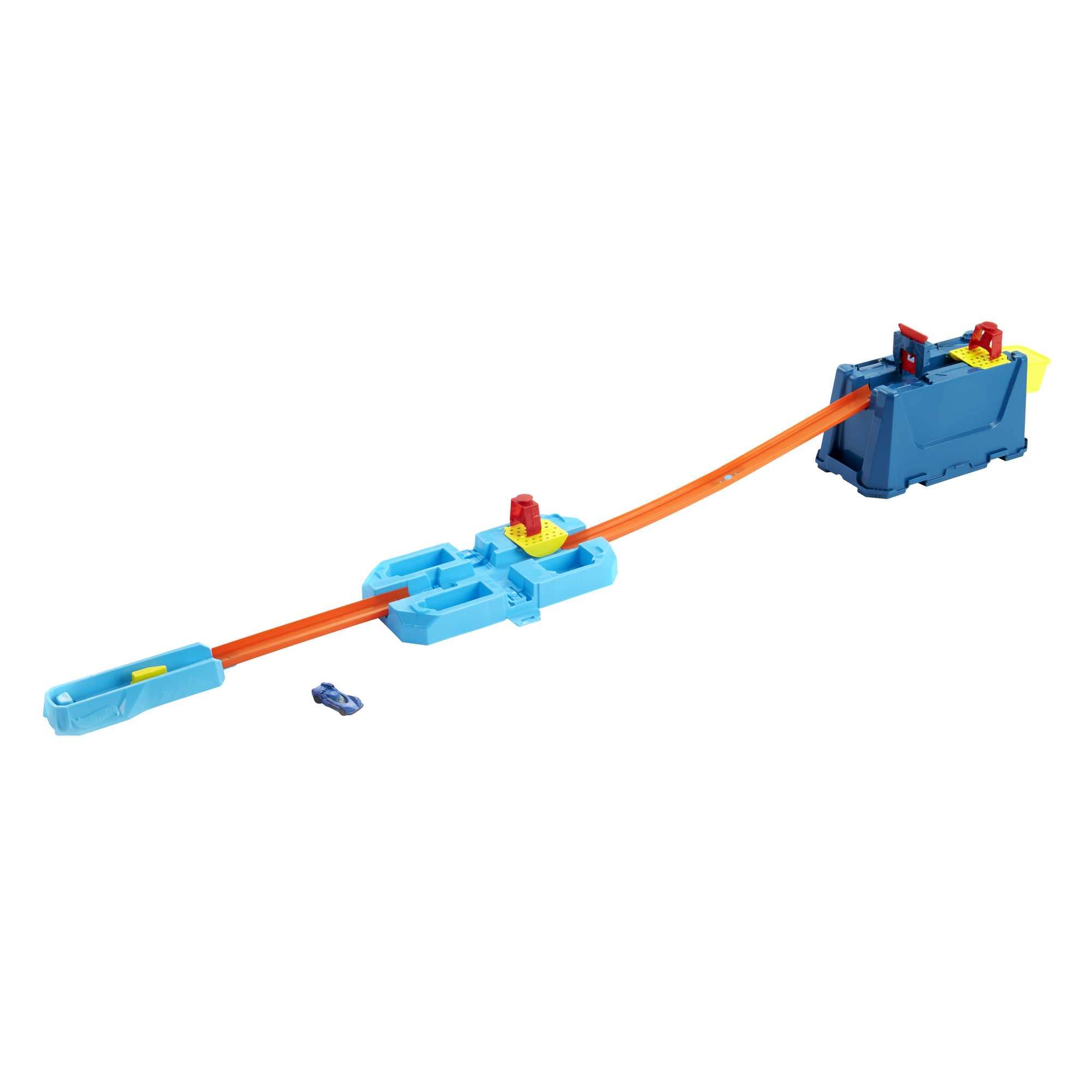 Conjunto De Trilhos Para Carros De Brinquedo Hot Wheels Track Builder Com 18 Componentes