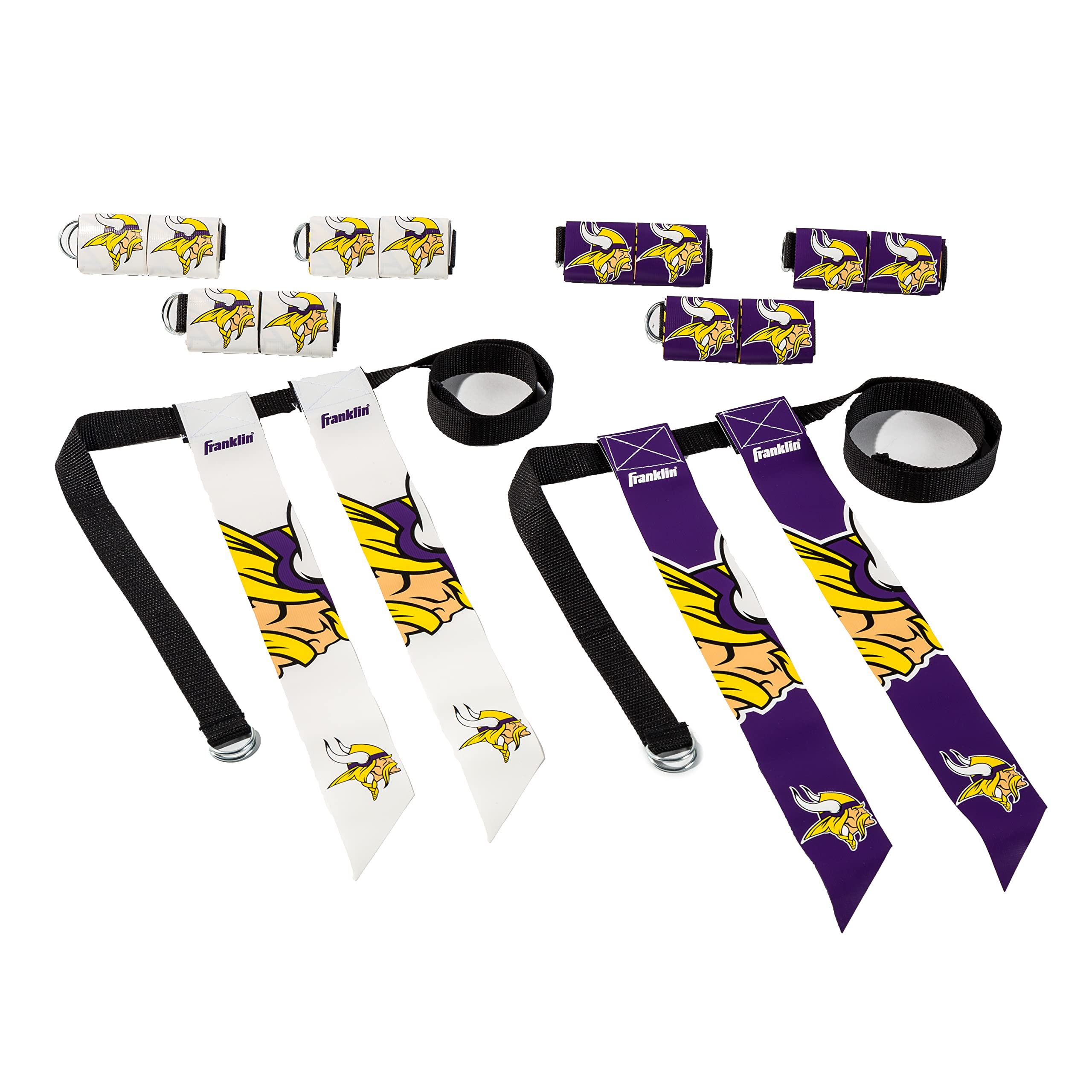 Conjunto De Futebol Com Bandeira Franklin Sports Nfl Minnesota Vikings