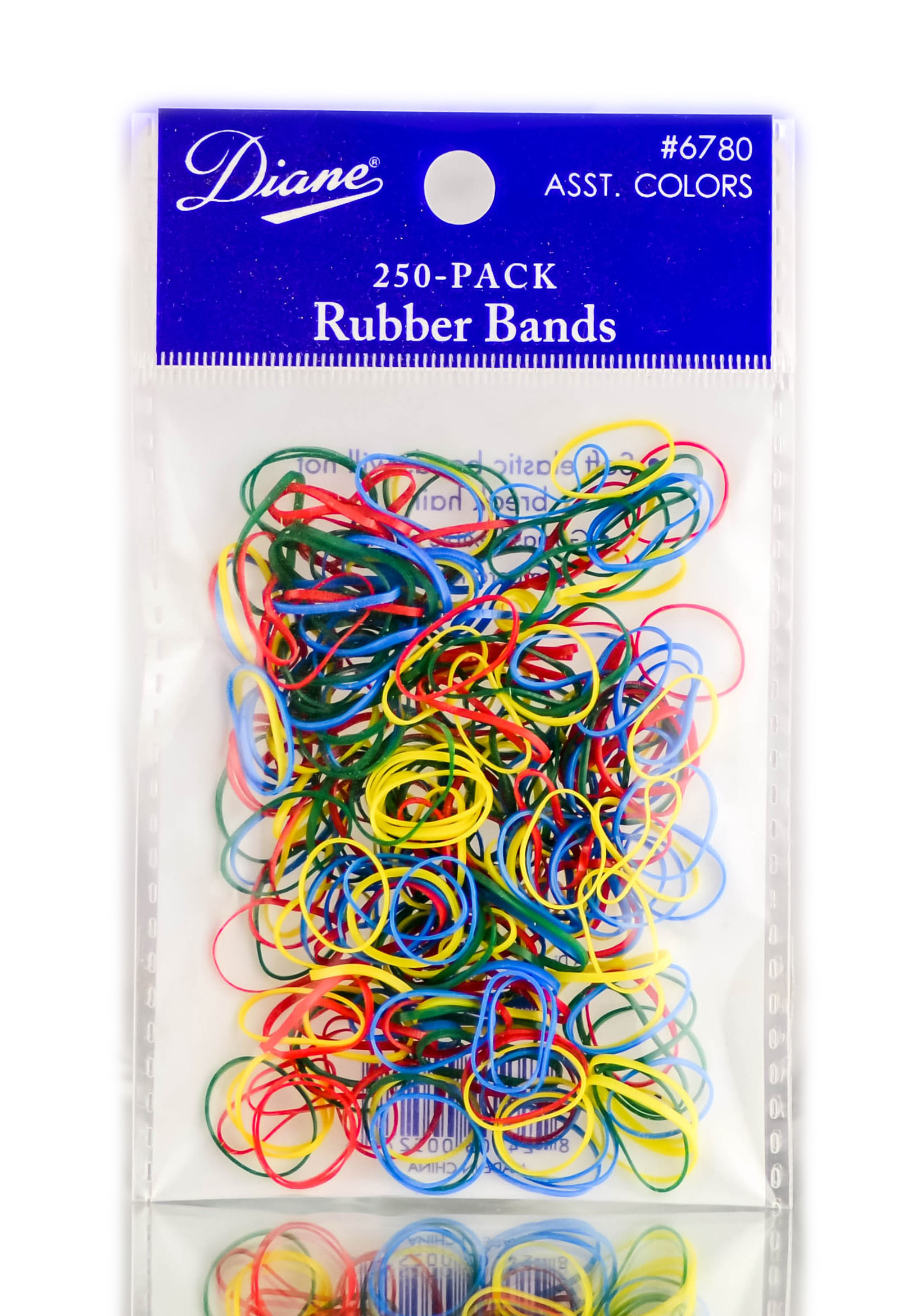 Elásticos Diane Rubber Soft Black, Pacote Com 250