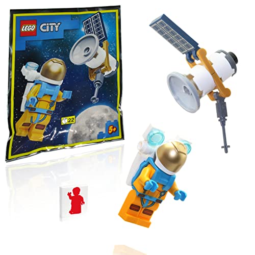 Lego City Minifigure Space Port - Astronauta (com Jetpack