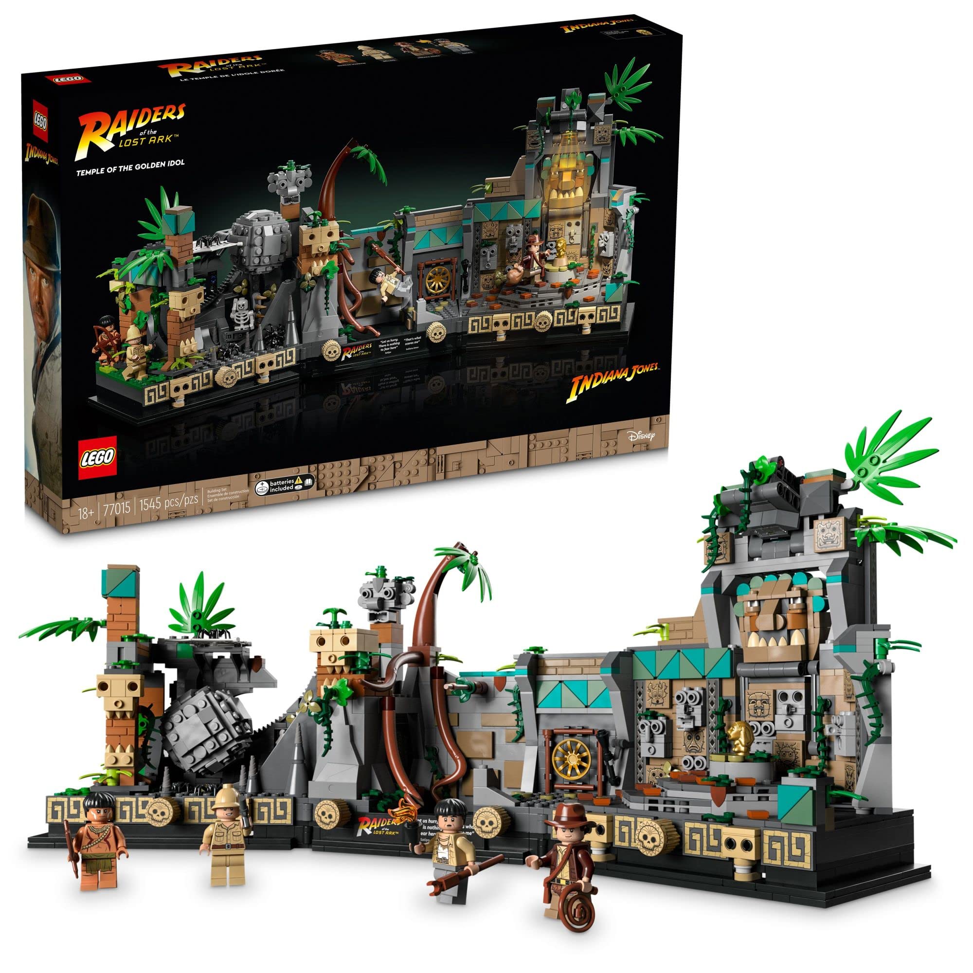 Projeto De Construção Lego Indiana Jones Temple Of The Golden Idol