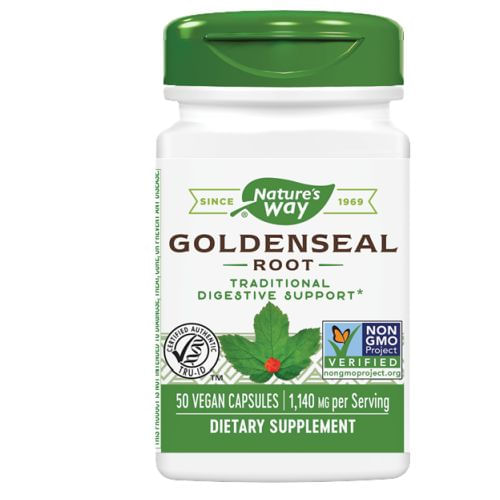 Goldenseal Root 50 Cápsulas Da Nature's Way (pacote Com 4)
