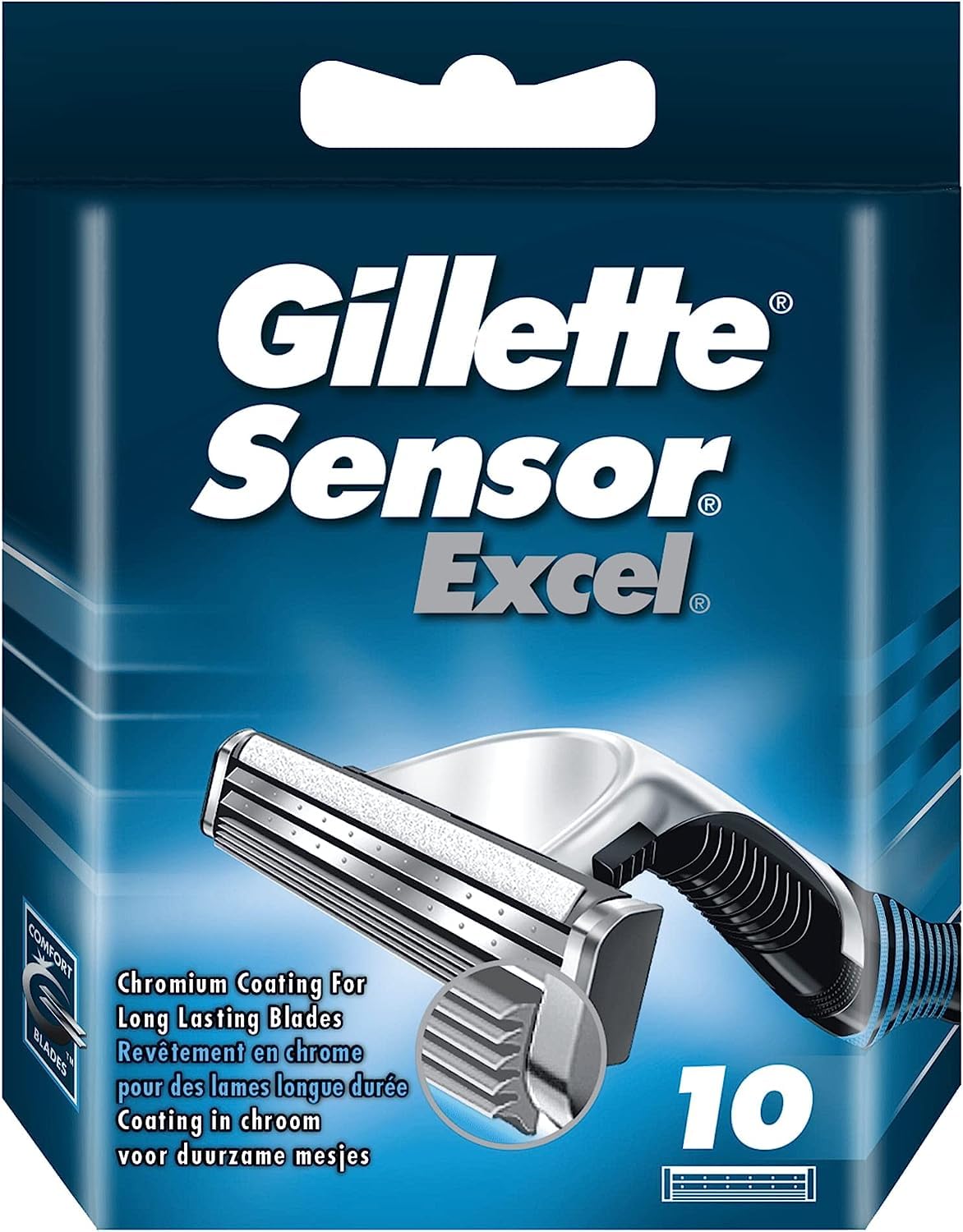 Cartuchos De Barbear Gillette Sensor Excel Para Homens X10