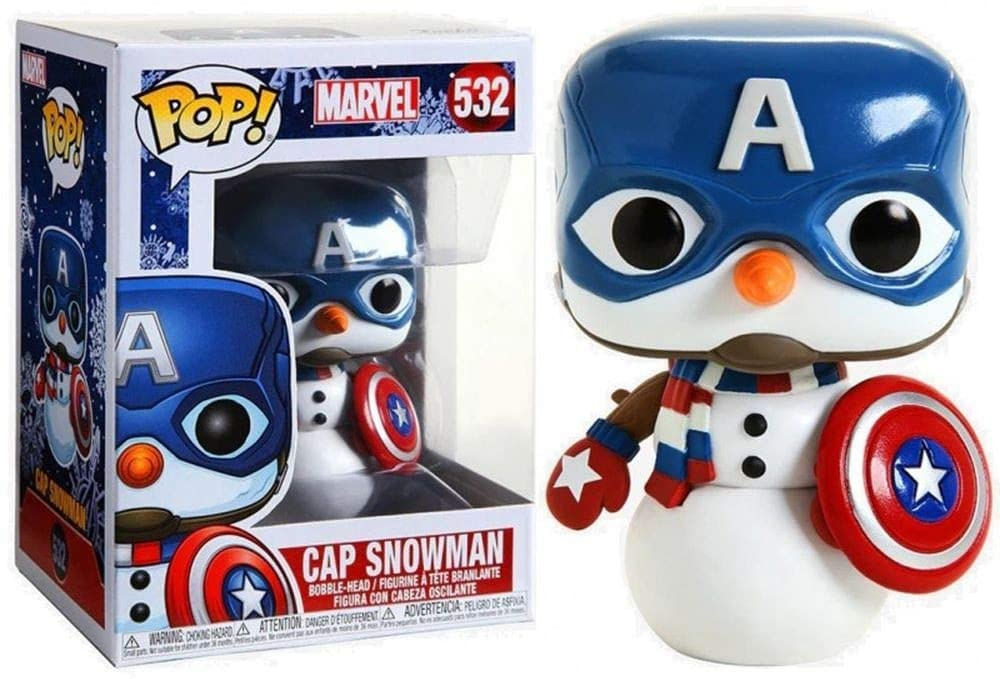 Boneco De Vinil Funko Pop! Marvel: Holiday Capitão América