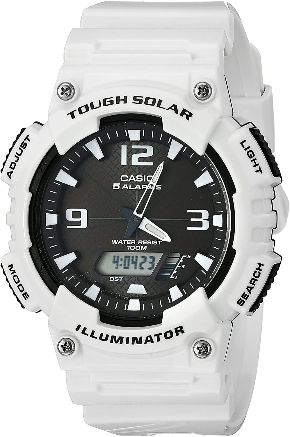 Relógio Casio Analógico-digital Aq-s810wc, Branco/preto