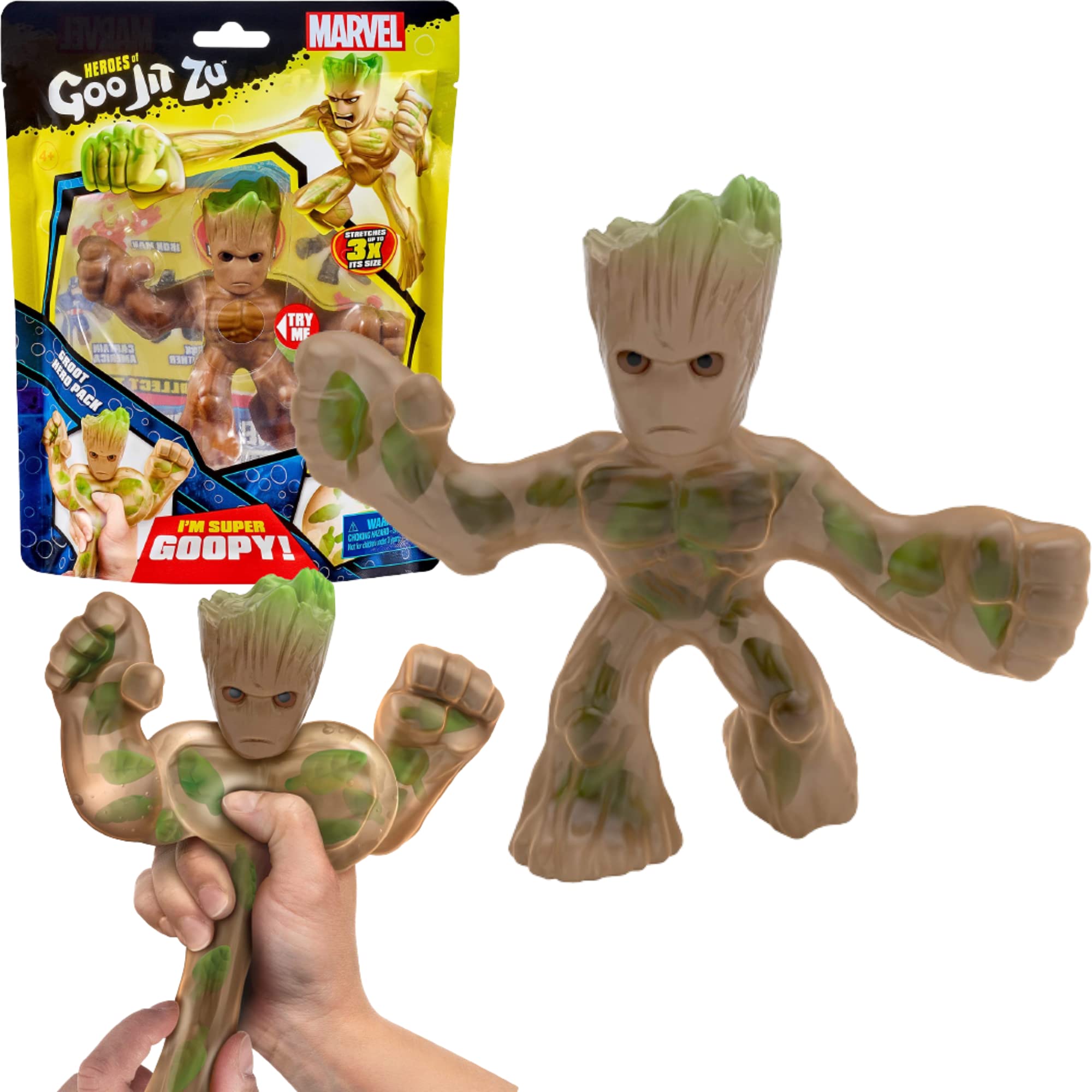 Boneco De Ação Heroes Of Goo Jit Zu Marvel Groot