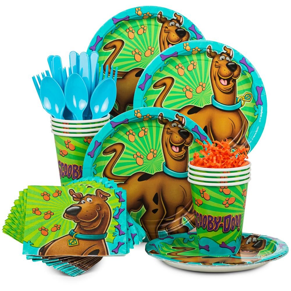 Kit De Festa Costume Supercenter Scooby Doo Serve 8 Pessoas Com Pratos