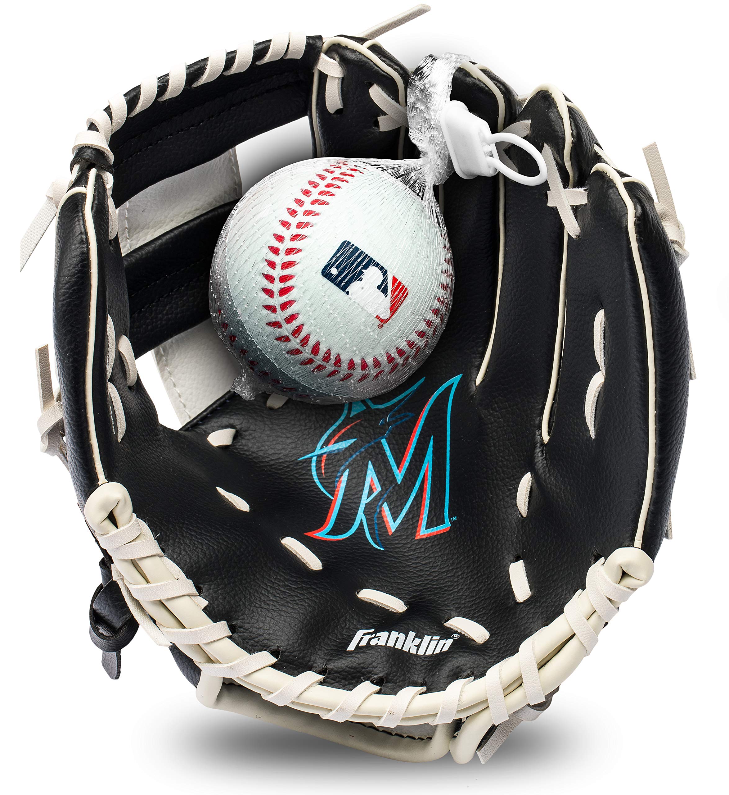 Conjunto De Luvas E Bolas De Teeball Franklin Sports Mlb Miami Marlins