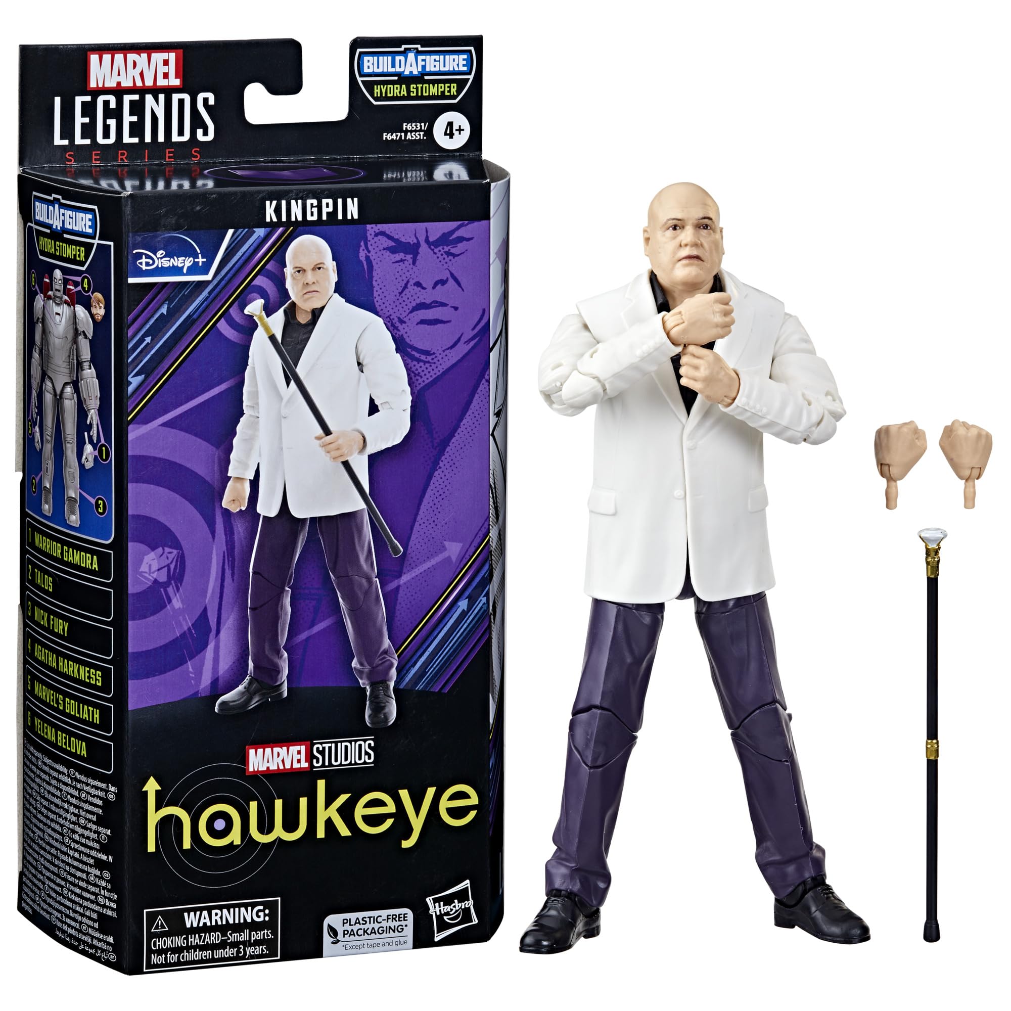 Figuras De Ação Marvel Legends Series Kingpin, Hawkeye