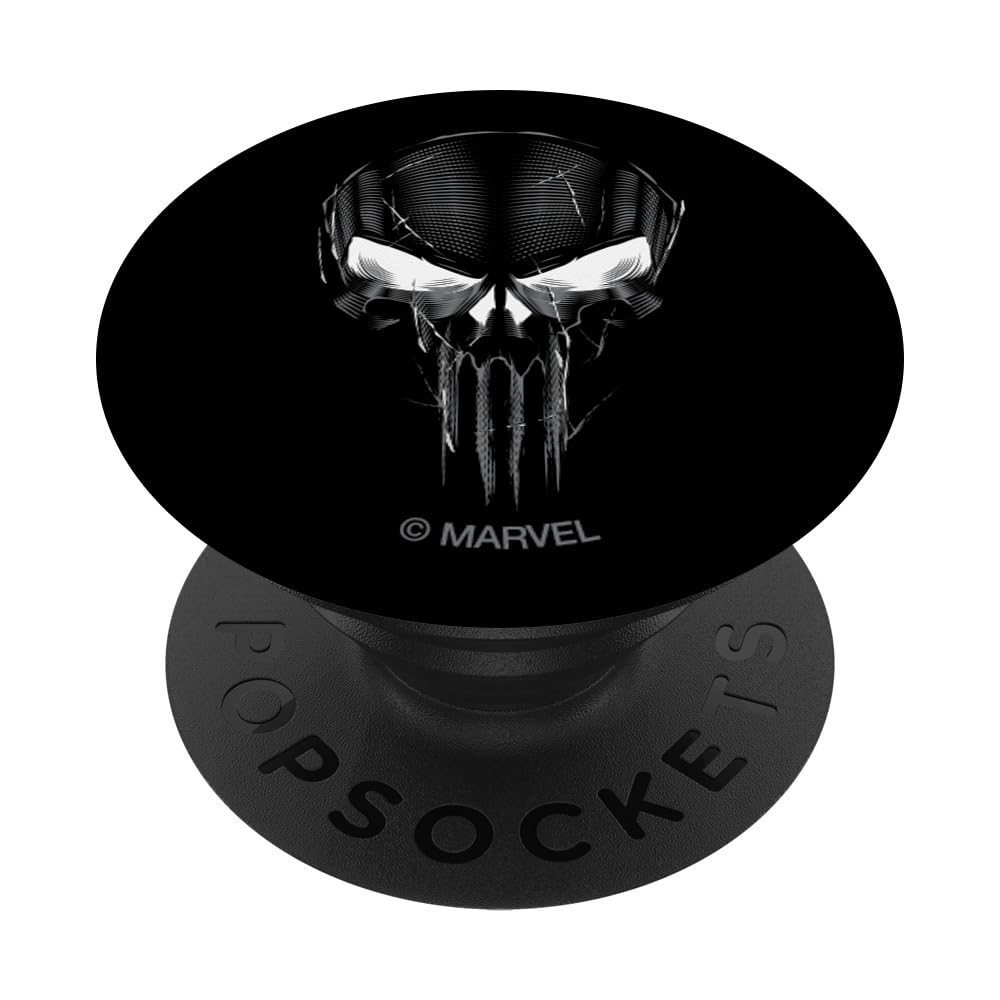 Acessório De Telefone Marvel The Punisher Skull Popsockets