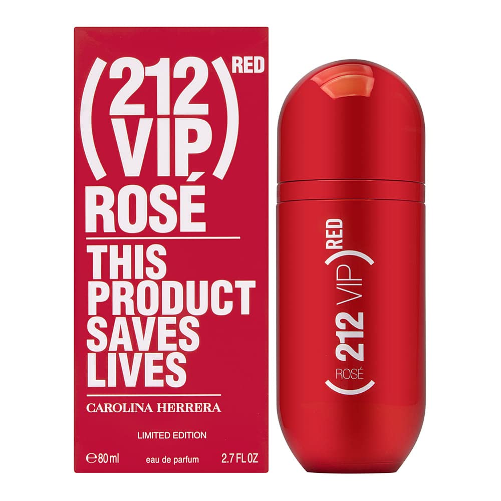Perfume Carolina Herrera 212 Vip Rosa Vermelha Edp 80ml Para Mulheres