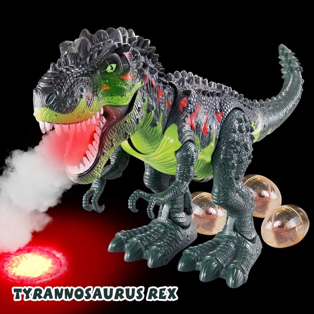 Walking Dinosaur Wesprex Electronic T-rex Com Spray De Chama E Água