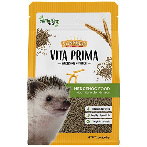 Sunseed Vita Prima Wholesome Nutrition Hedgehog Food All-in-one Pellet Diet, 25 Oz (embalagem Pode Variar)