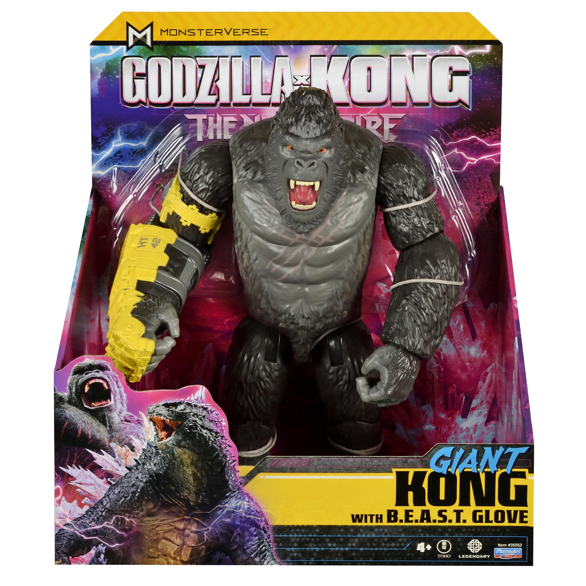 特撮 Playmates GIANT Kong and Godzilla 2020 Figura Playmates Toys Godzilla X Kong Giant Kong 28 Cm - Carrefour