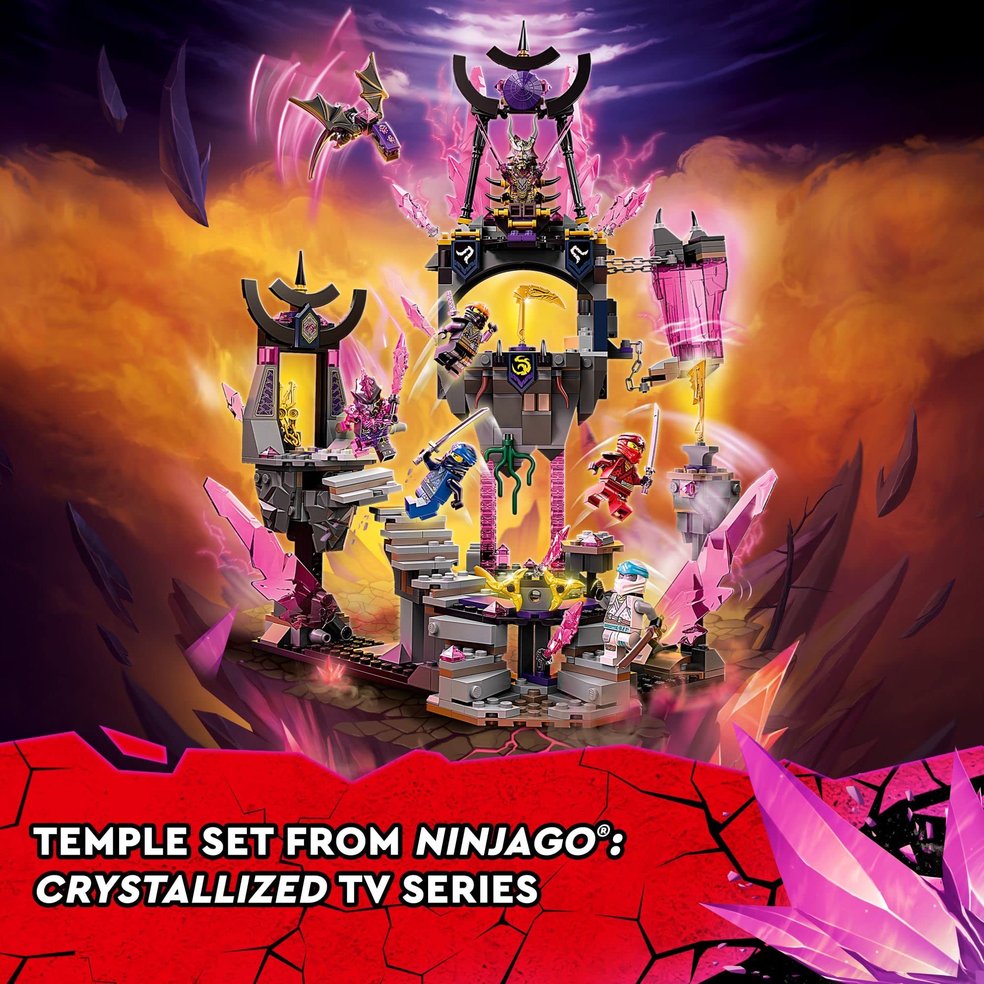 Brinquedo De Construção Lego Ninjago The Crystal King Temple 71771