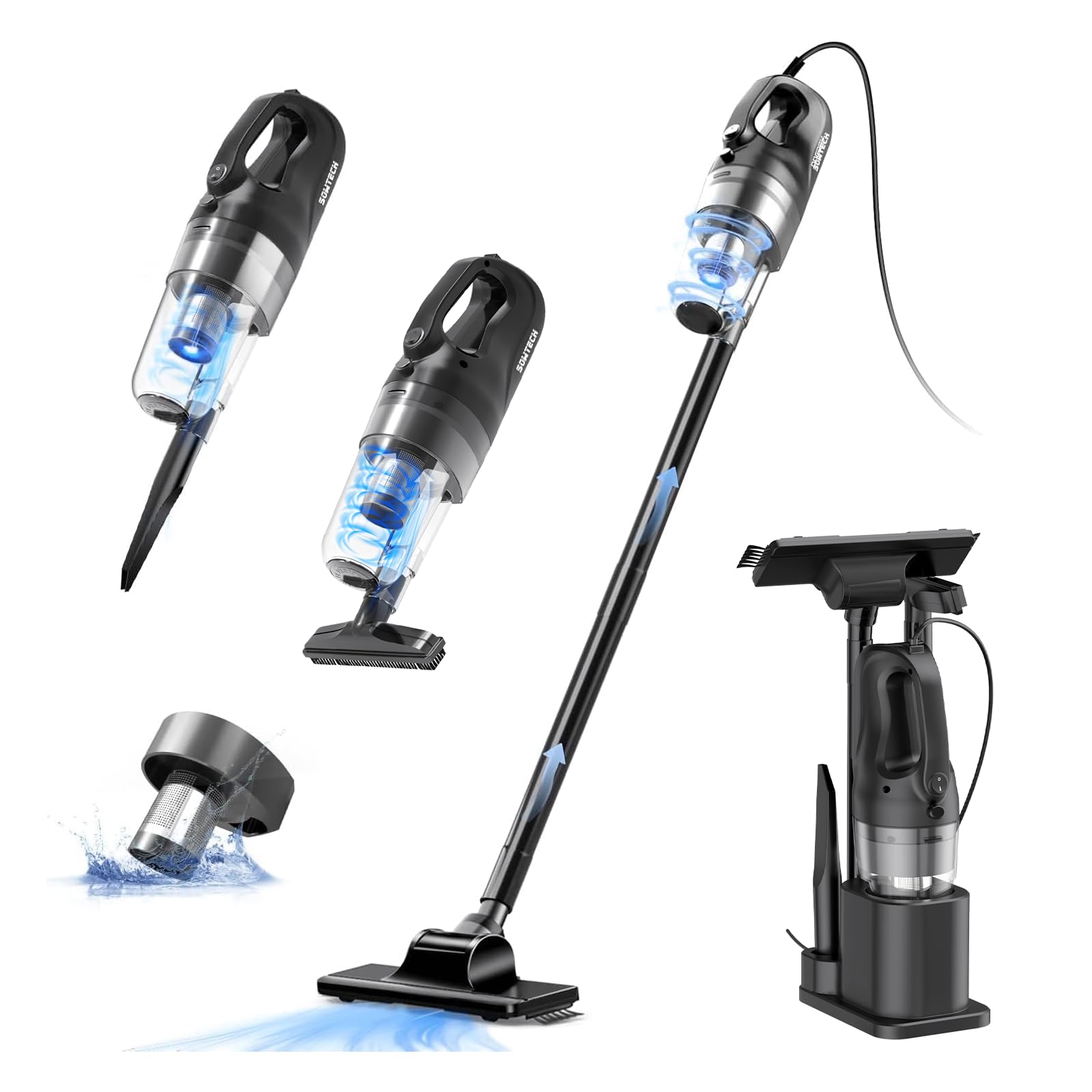 Aspirador De Pó Com Fio Sowtech Super Power Suction 500w
