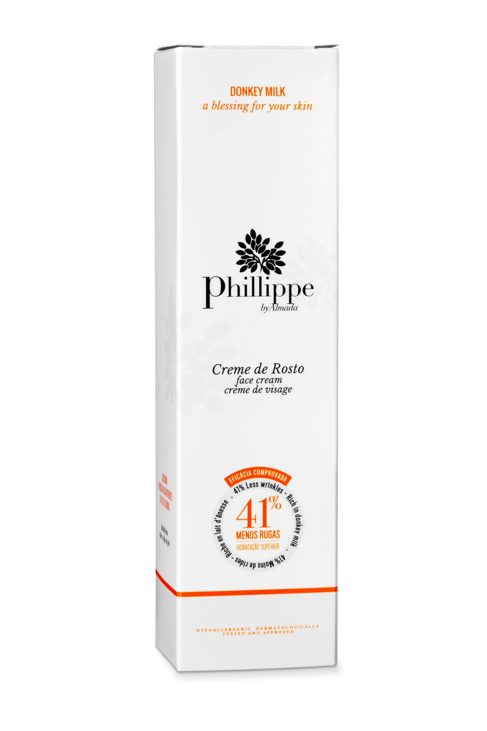 Creme Facial Phillippe By Almada Anti-rugas 50 Ml Com Leite De Burra