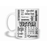 Victor Caneca Com Nome Polímero 325Ml